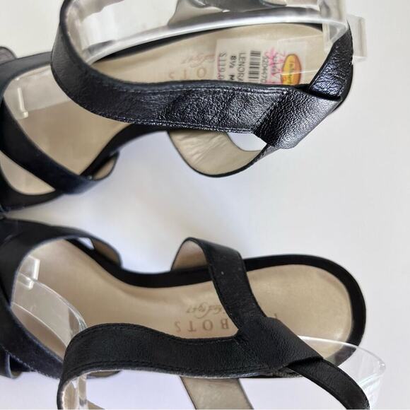 Talbots Black Leather Sandals 8.5 - Picture 9 of 14